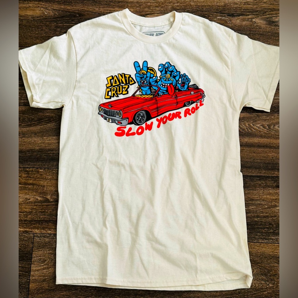 Killer Acid x Santa Cruz Slow Hand Cream T-Shirt